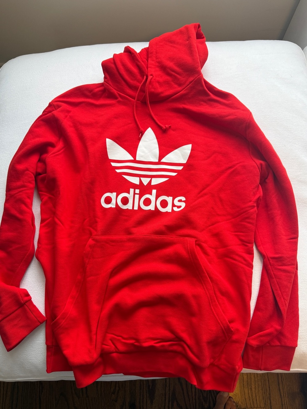 adidas Red Trefoil Pullover Hoodie - Men